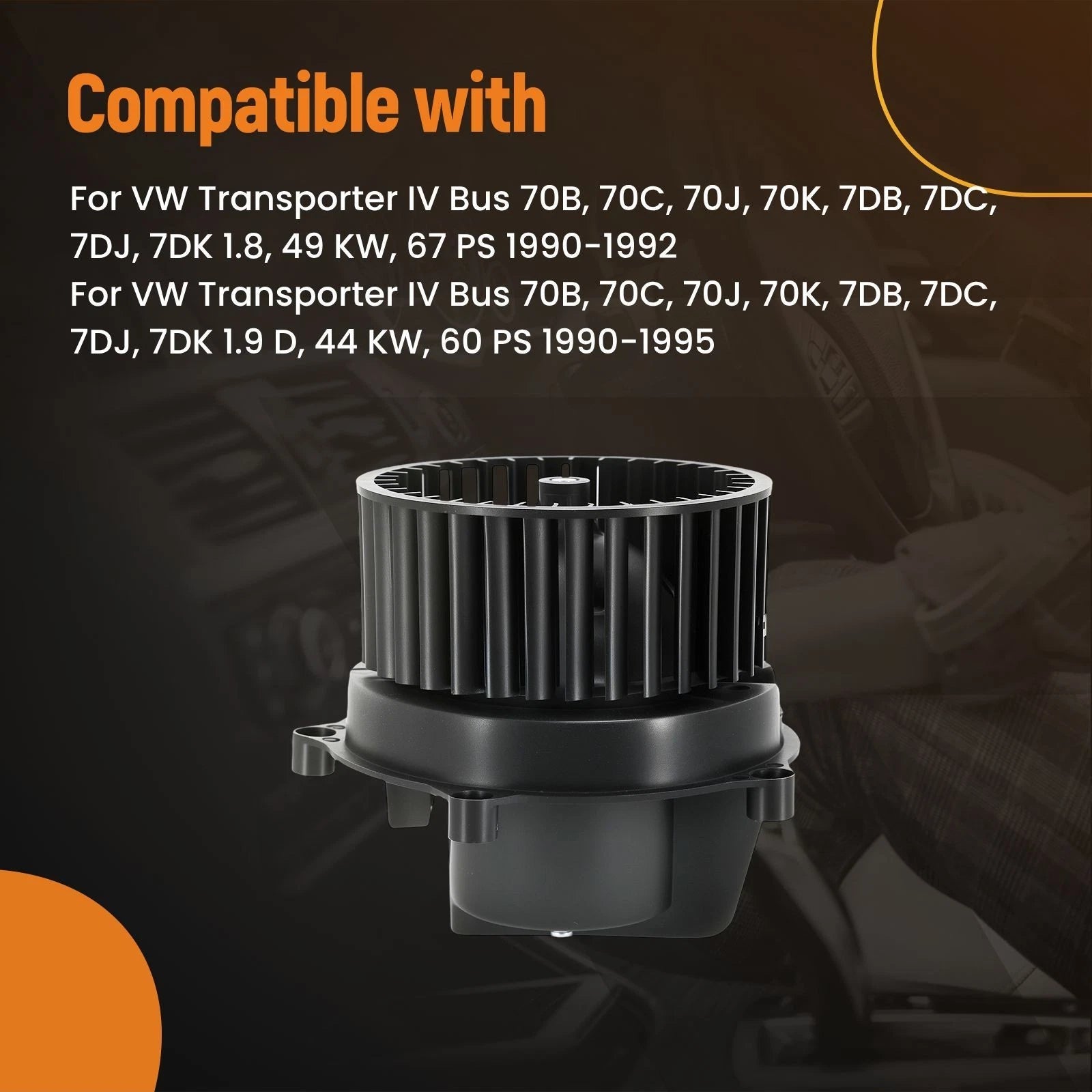 HVAC Blower Motor Fan for VW Transporter IV (1990-2003)