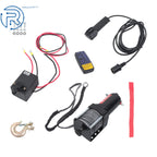 Electric Winch 3500lbs for Universal Use (12V, 1.5HP, 50ft Synthetic Rope)