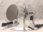 Side Rear View Convex Mirrors LED Turn Signal Replacement Set for Chevy Bel Air (1955–1957)