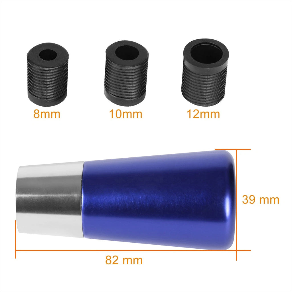 J2 Aluminum 6-Speed Manual Shift Knob for Universal Vehicles (Blue)