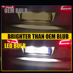 2X Rear LED License Plate Light Lamps for Mercedes Benz C-Class (2007–2011)