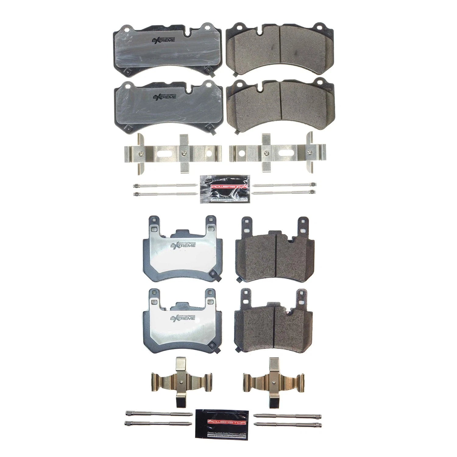 PowerStop Z26 CarbonFiber Ceramic Disc Brake Pad Kit for Corvette Z06 (2001–2004)
