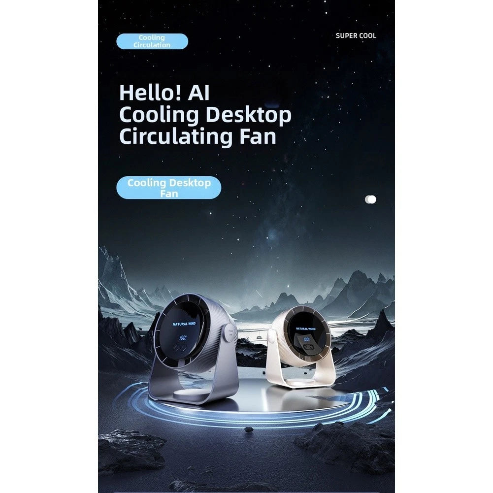USB Rechargeable Fan for Office Bedroom - Quiet Operation
