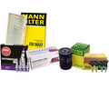 Set of 4 Mann Filters & Hitachi Coils with 4 NGK Iridium IX Spark Plugs for Audi A4