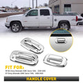 Set of 4 Chrome Door Handle Covers for 2007 Chevy Silverado/GMC Sierra 1500 2500 3500