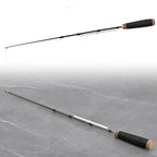 2X Telescopic Ice Fishing Rods for Universal Use (50cm, Carbon Fiber)