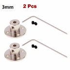 Coupler 2 Flange Shaft for 7mm-14mm 45# Steel