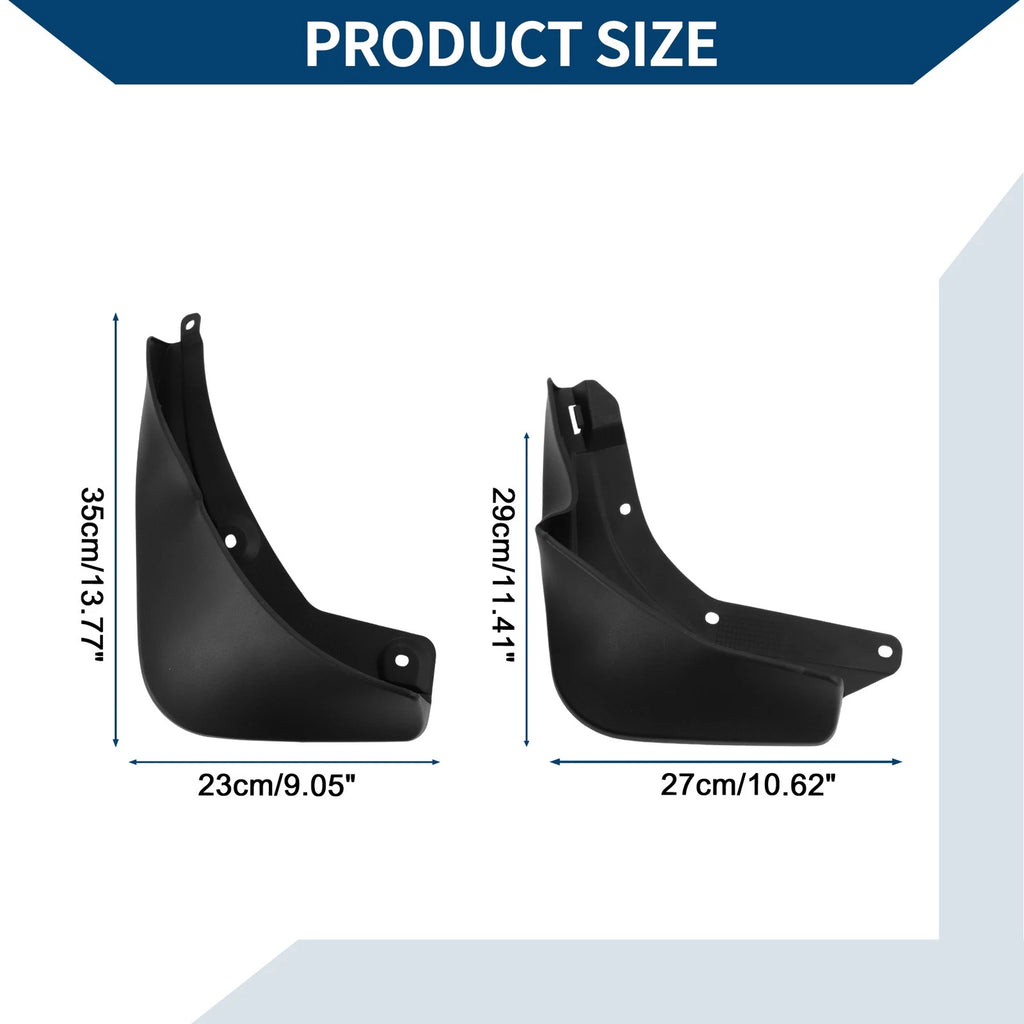 Set of 2 Mud Flaps Splash Guards for Mercedes-Benz EQC (2021–2023)