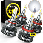 8X H8 9005 LED Headlight Bulbs for Universal Fit (2010–2023)