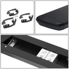 5"OD Black Coated Flat Running Boards for Toyota Tacoma (2005–2022)