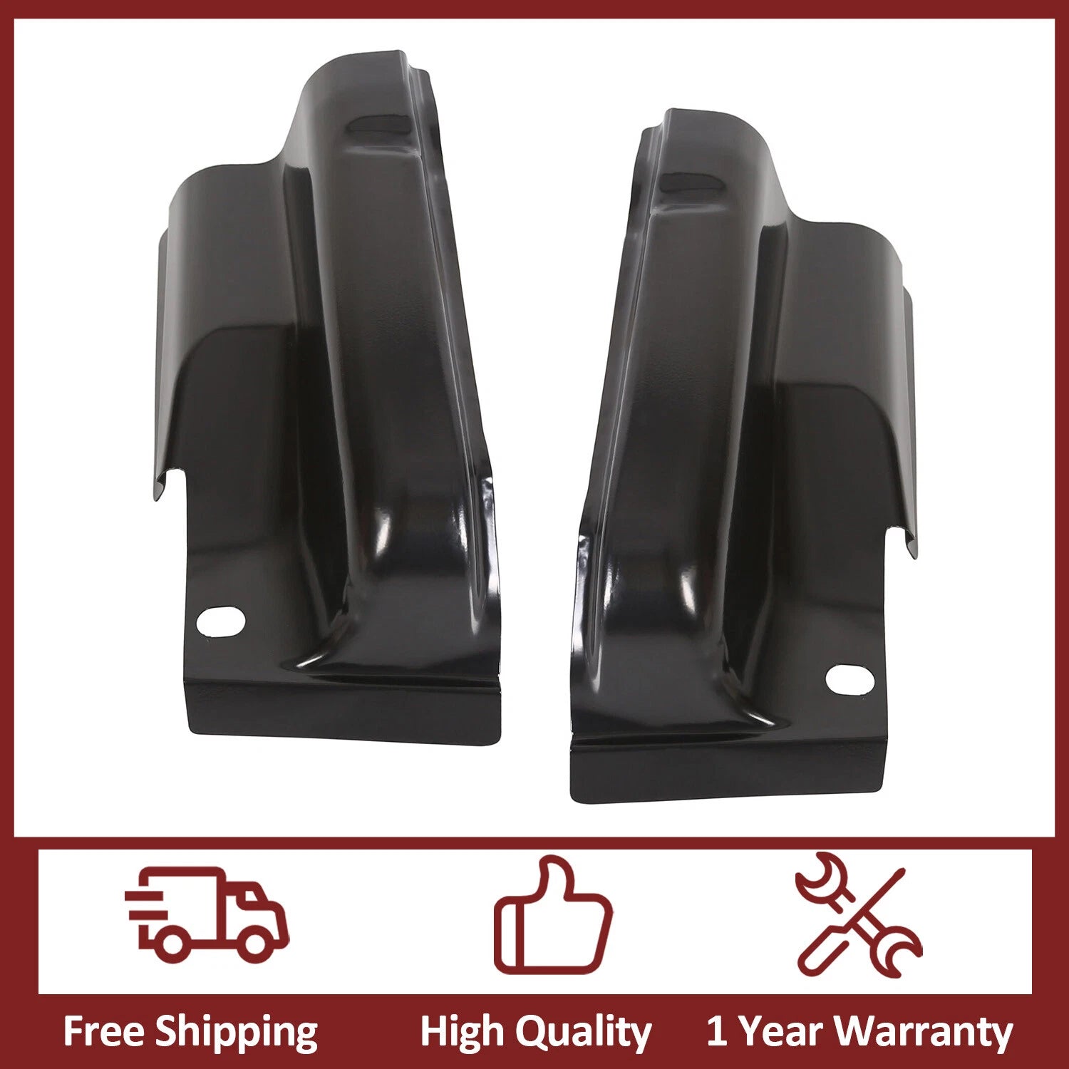 Pair Steel Outer Cab Corners for Ford F-150 (2009–2014)