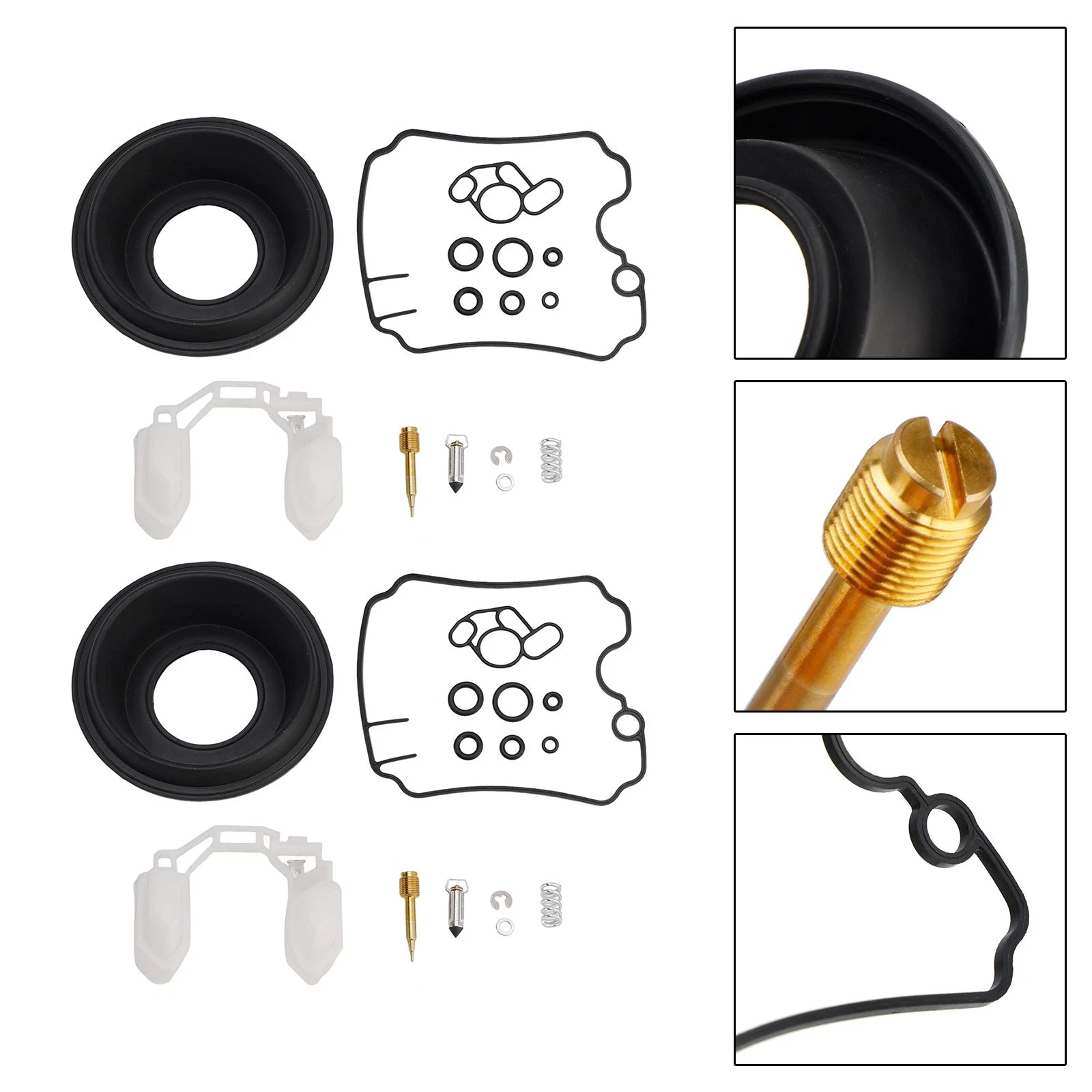 2X Carburetor Rebuild Repair Kit for Yamaha TDM850 (1991–1993) TRX850 (1996–1999)