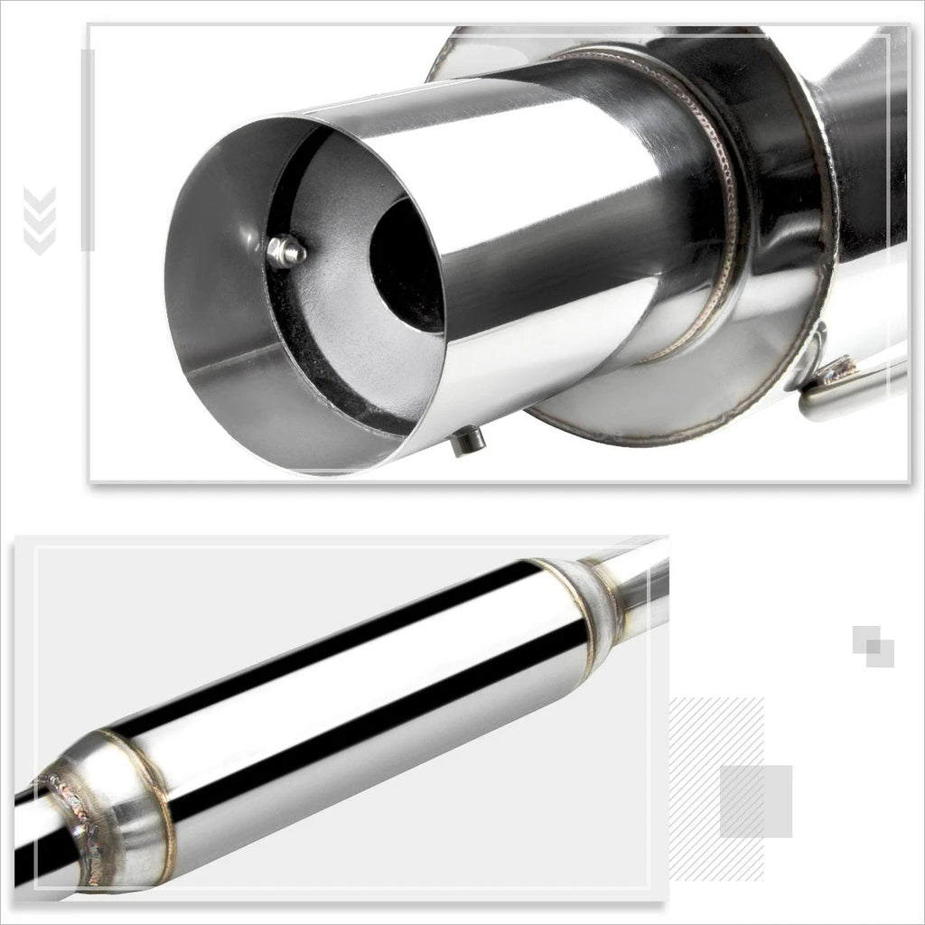 4" Tip Catback Exhaust System for Mitsubishi Galant 2.4L (1999–2003)
