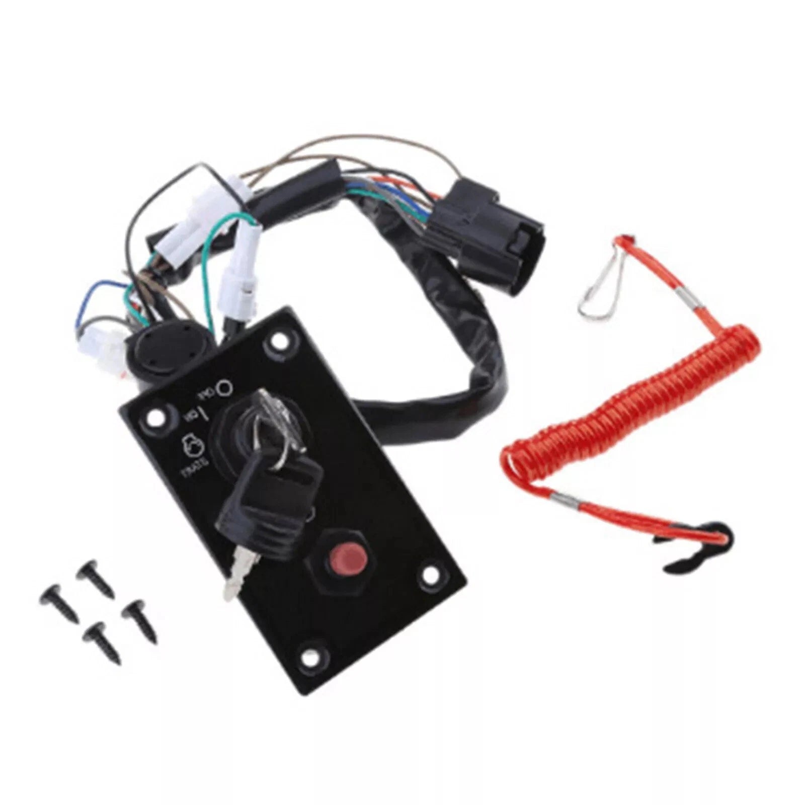 Ignition Key Switch Panel Assembly for Suzuki Outboard (37100-96J24)