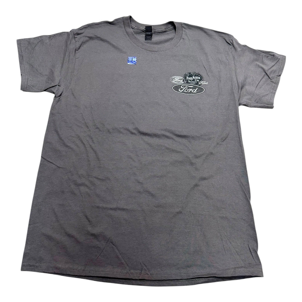 Licensed Ford All Over Logos Charcoal Gray T-Shirt for Ford F-150 (2015–2020)