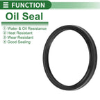 Set of 5 Oil Seal Rotary Shaft Seal NBR Rubber 70x80x6mm