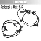 1 Pair ABS Sensor for Mitsubishi ASX (No. 4670A573/4670A574)