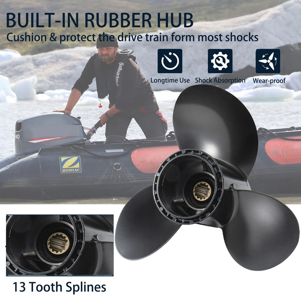 11.25 x 15 Outboard Propeller for Suzuki 35-65 HP (58100-88L61-019)