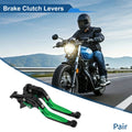 Adjustable Brake Clutch Levers for Honda CBR650R (2019–2023) Black Green