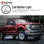 5PCS Smoke Lens Roof Cab Marker Light T10-8-3020-SMD Blue LED Bulbs for Ford
