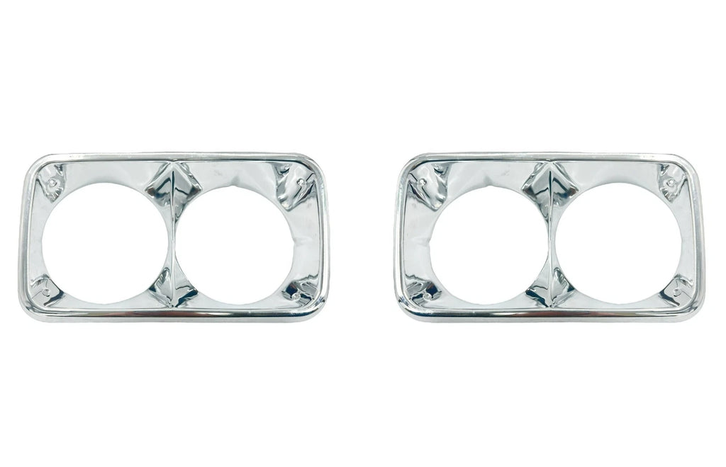 Headlamp Bezel Chrome Front Left Right Pair for 1969–1972 GMC Pickup Truck