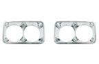 Headlamp Bezel Chrome Front Left Right Pair for 1969–1972 GMC Pickup Truck