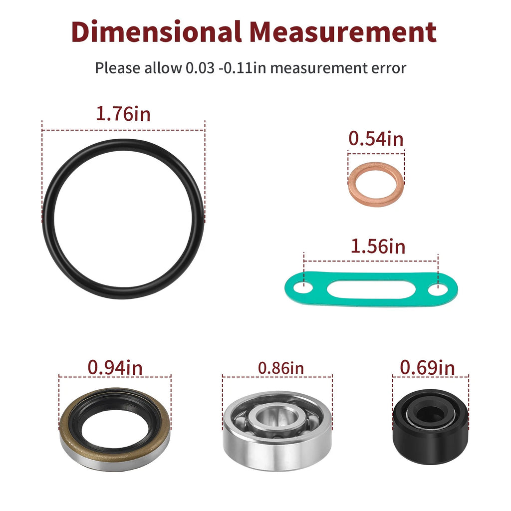 Water Pump Repair Kit & Clutch Cover Gasket for Kawasaki KX80 (1985)