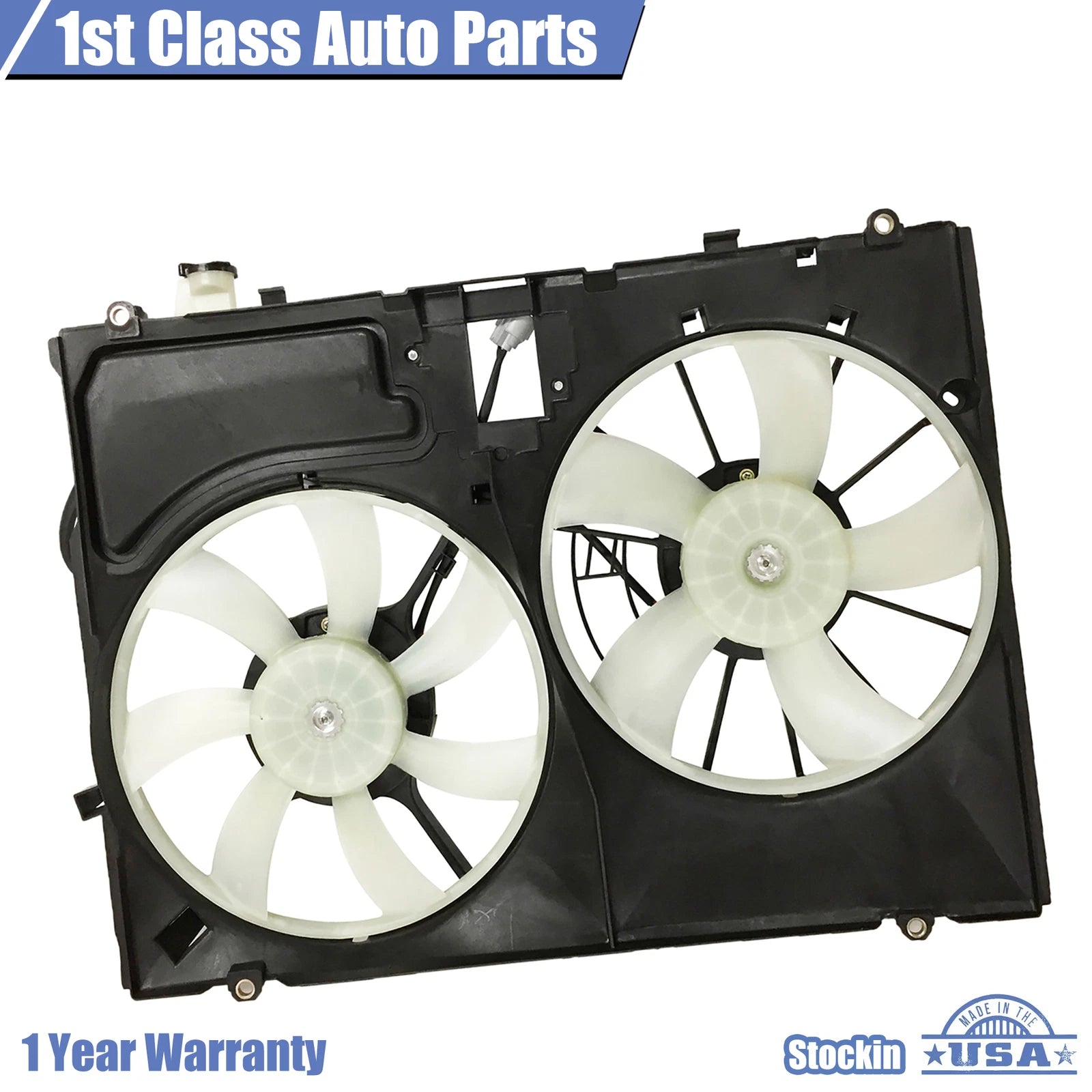 Radiator Cooling Fan Assembly with Reservoir Tank for Toyota Sienna (2004–2005)
