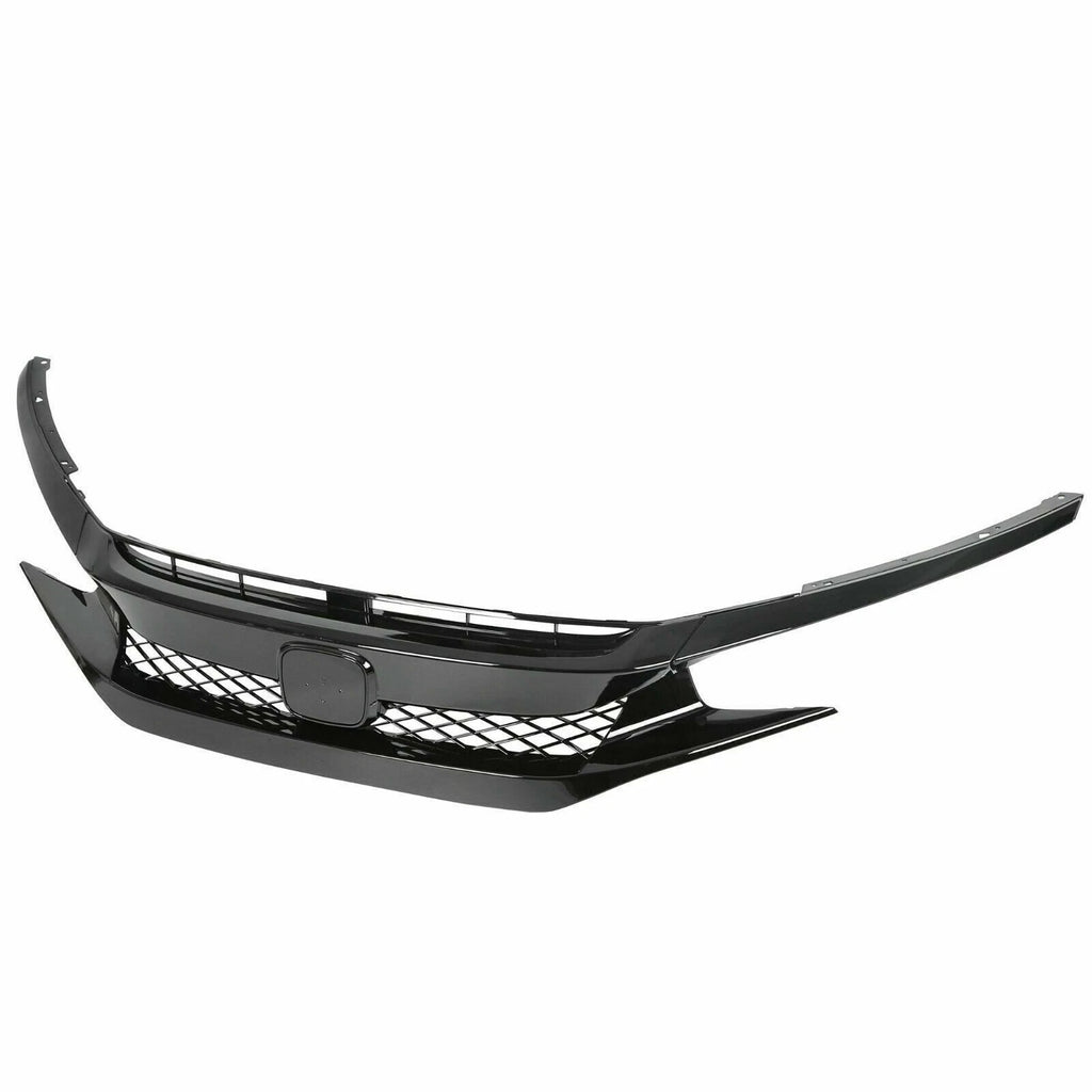 Front Grille for Honda Civic (2019–2021) Type-R Style Black Mesh