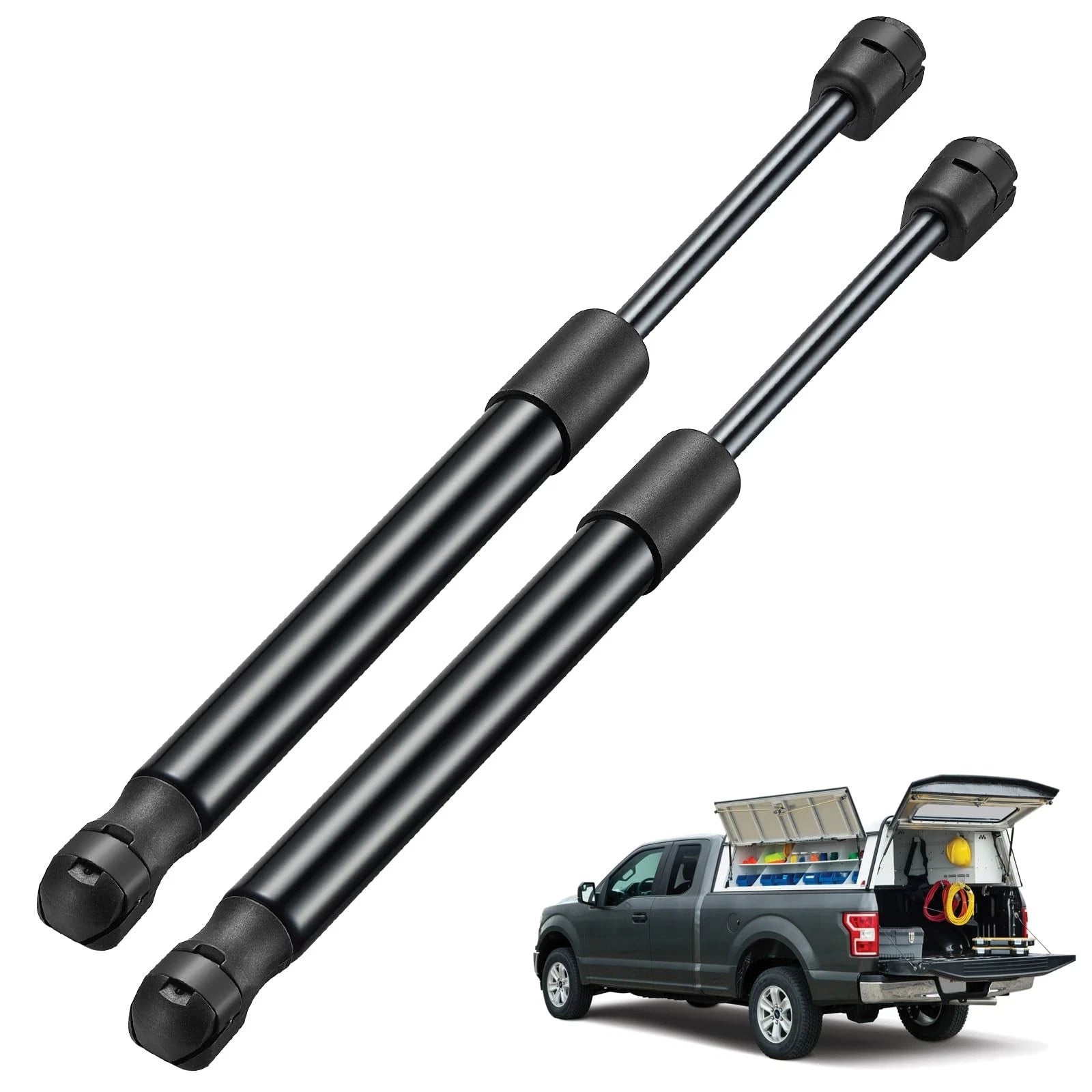 2X Gas Struts for Tonneau Covers Cabinets Bed Bench Lids (12in 30lbs)