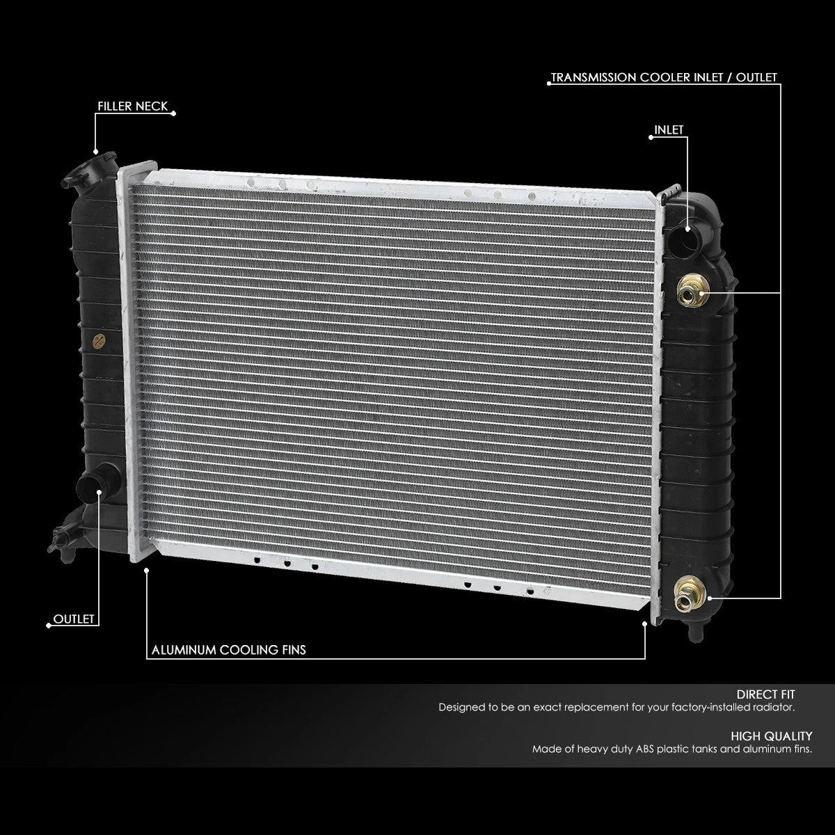 Aluminum Core Replacement Radiator for Chevy S10/GMC Sonoma 1994–2003 DPI-1531