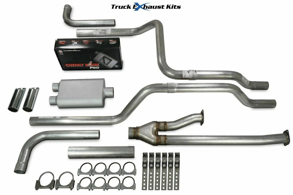 2.5" Dual Exhaust Kit for Toyota Tundra (2014–2021) Pro Side Chrome Tip
