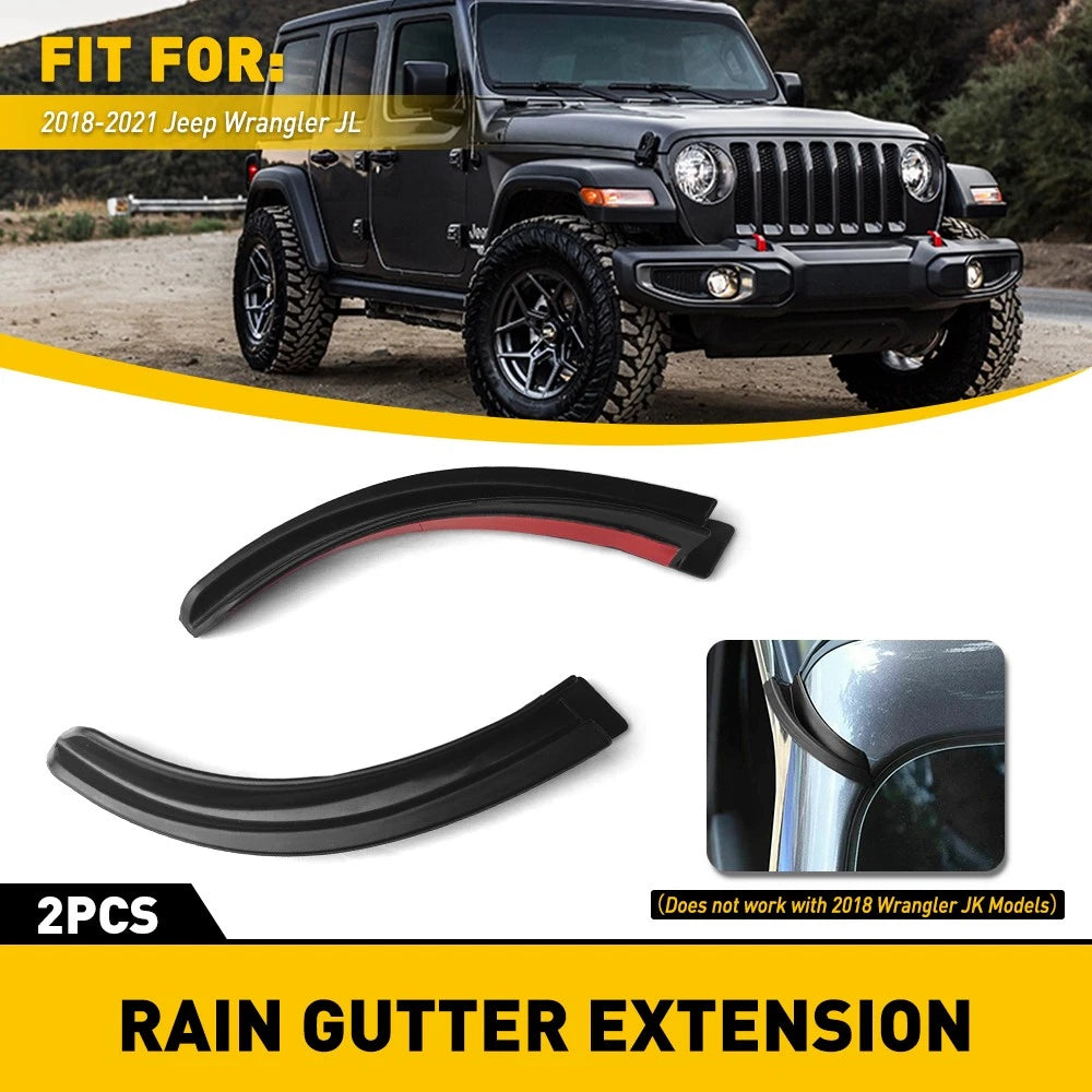 2X Water Rain Guard Diverter for Jeep Gladiator JT (2020–Present)