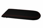 Carbon Fiber Console Lid Cover for VW Jetta Vento (1999–2004) Red Stitch