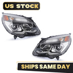 Halogen Headlight Set for Chevrolet Equinox (2016–2017) w/Bulb Left+Right
