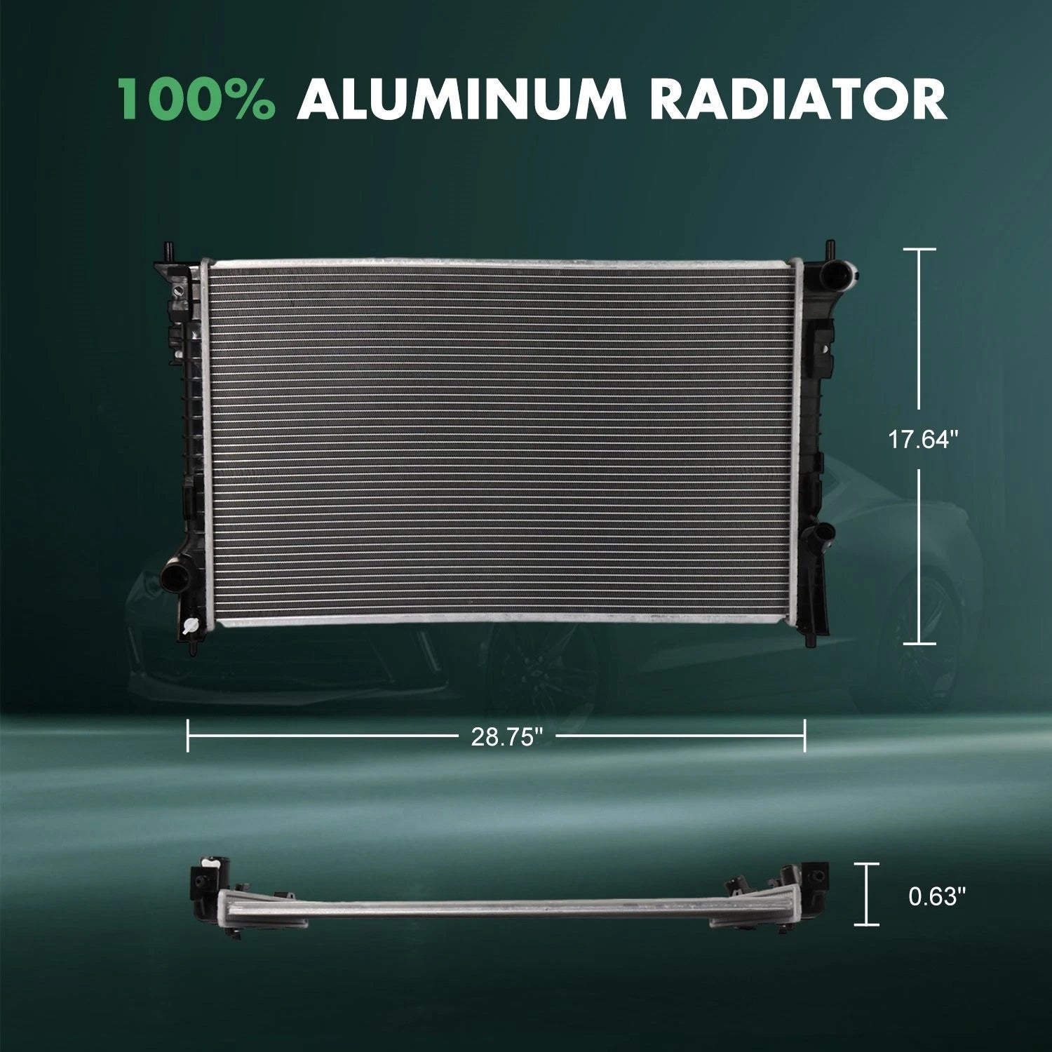 Radiator for Ford Edge, Flex, Lincoln MKS (2007–2016)