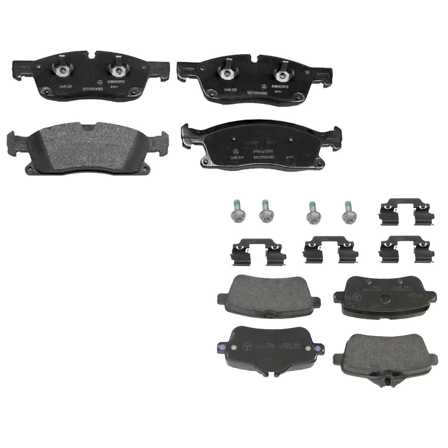 Disc Brake Pad Kit for Mercedes W166 (2012–2019)