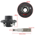 Set of 7 Wheel Hub Kit for 5 x 5.5" and 8.25” Square #84 Spindle