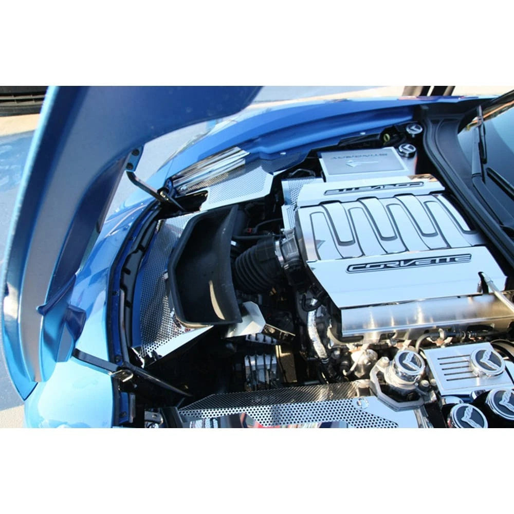 Polished Stainless Steel Fuel Rail Insert Kit for Chevrolet Corvette (2014–2019)