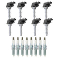 Set of 8 Ignition Coils & NGK Laser Platinum Spark Plugs for C216 W221 W219 V8
