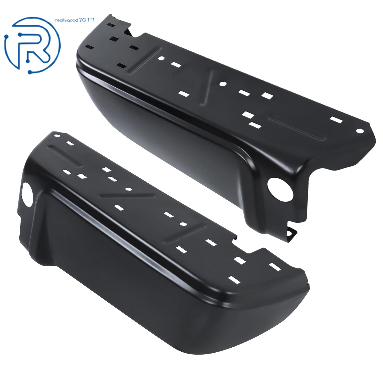 Rear Step Bumper Guards for Ford F250 F350 (2008–2016) Black