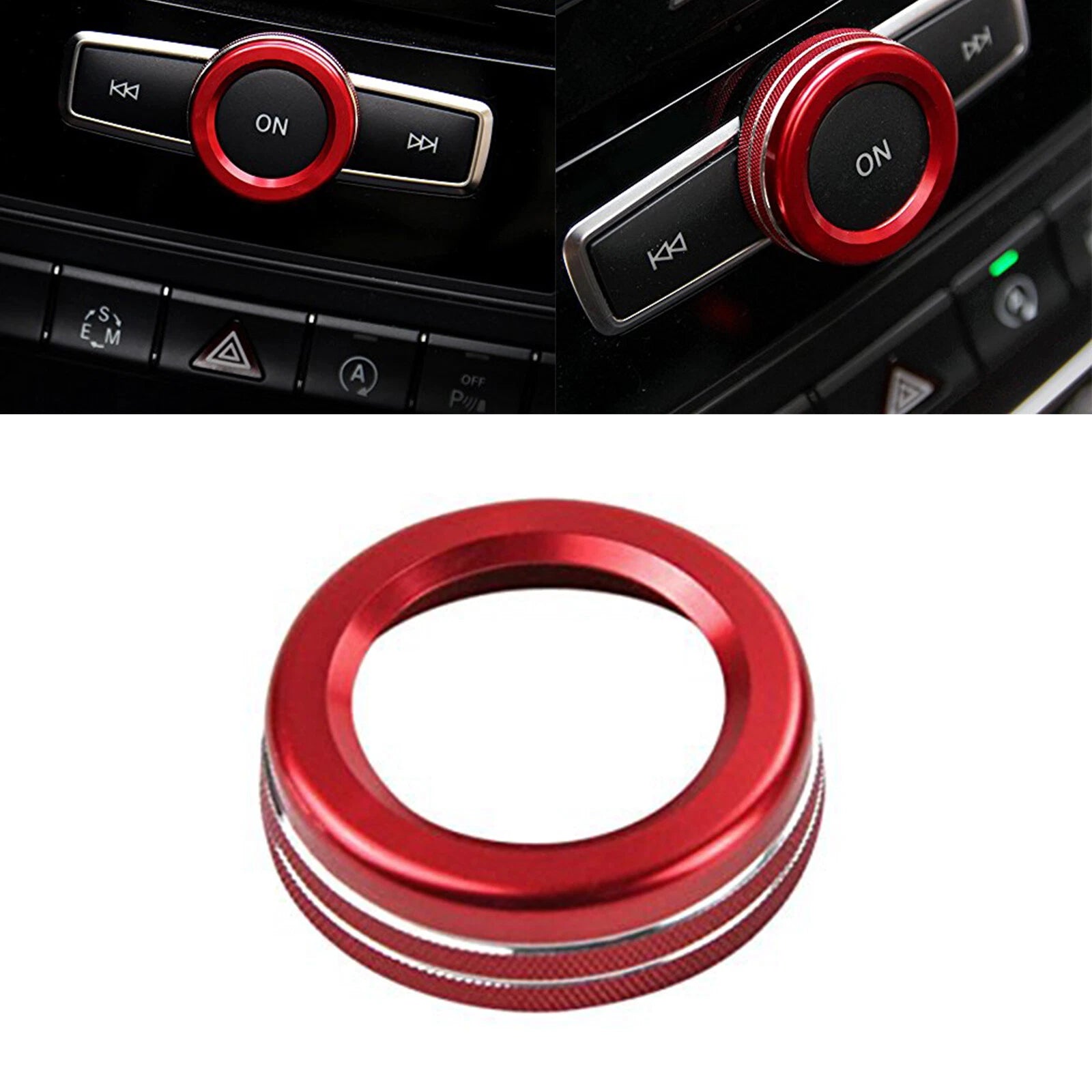 Center Volume Switch Button Knob Ring for Mercedes A B C CLA W204 W246 C117 (2012–2018)