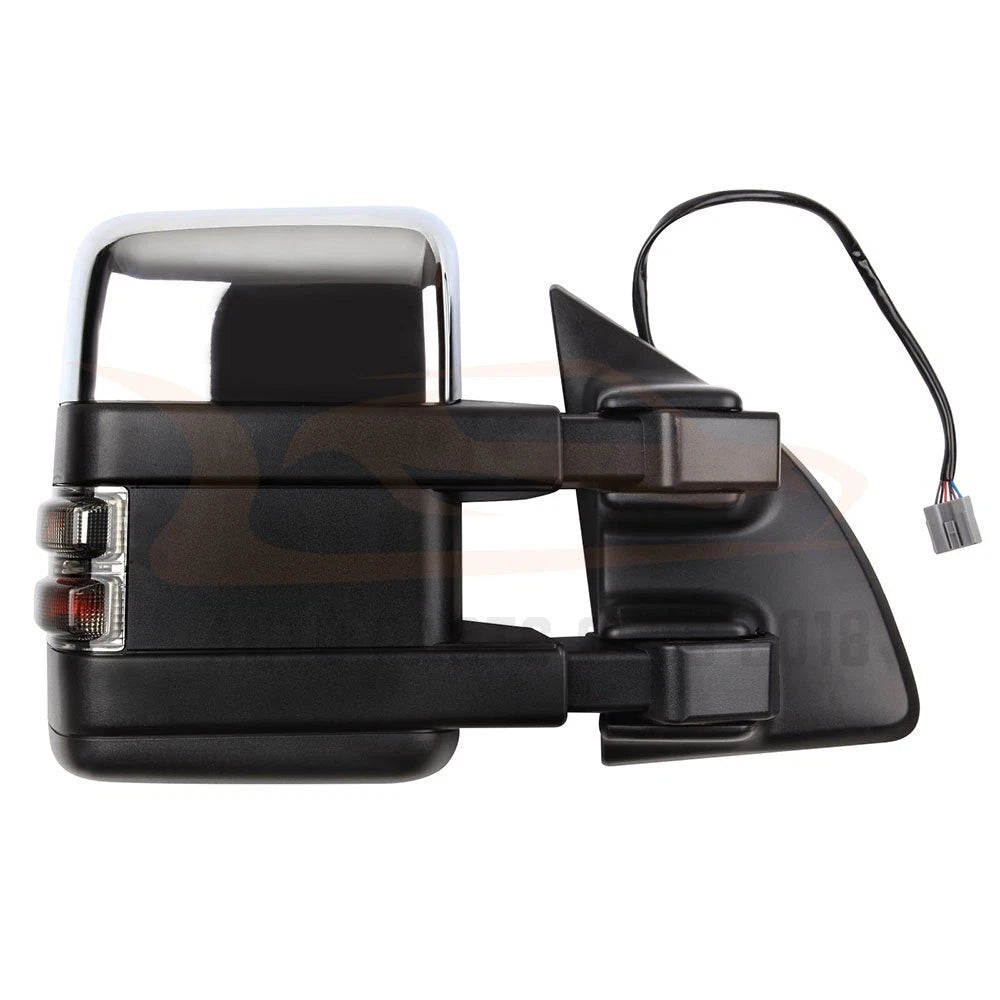 Pair of Heated Chrome Tow Mirrors for Ford F250 (1999–2007)