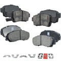 Set of 4 Ceramic Brake Pads for Honda Odyssey (2005–2010)