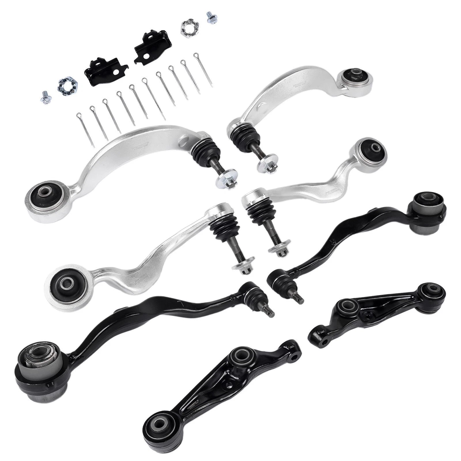 Set of 8 Front Upper & Lower Control Arms for Lexus LS460 LS460L LS600h (2007–2017)