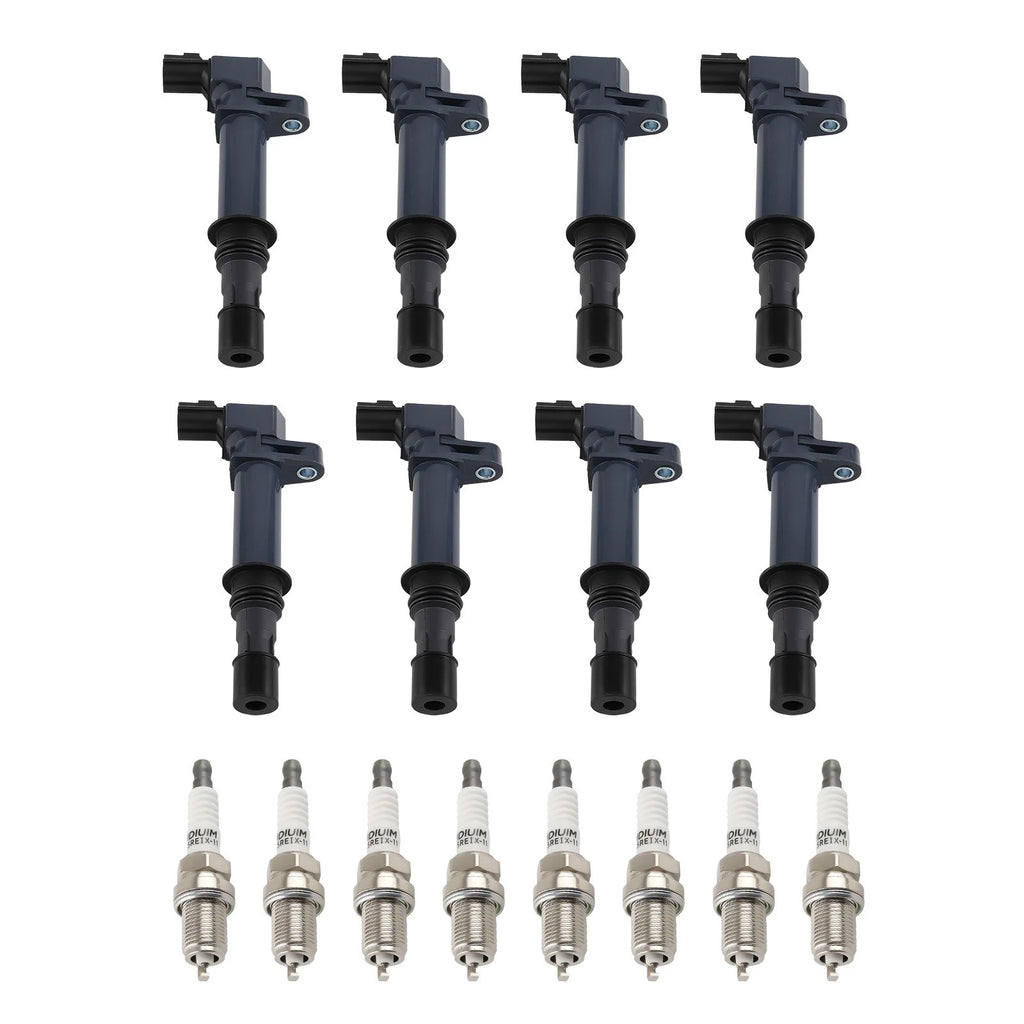 Pack of 8 Ignition Coil + Spark Plug for Jeep Commander 4.7L V8 (2006–2007) UF270