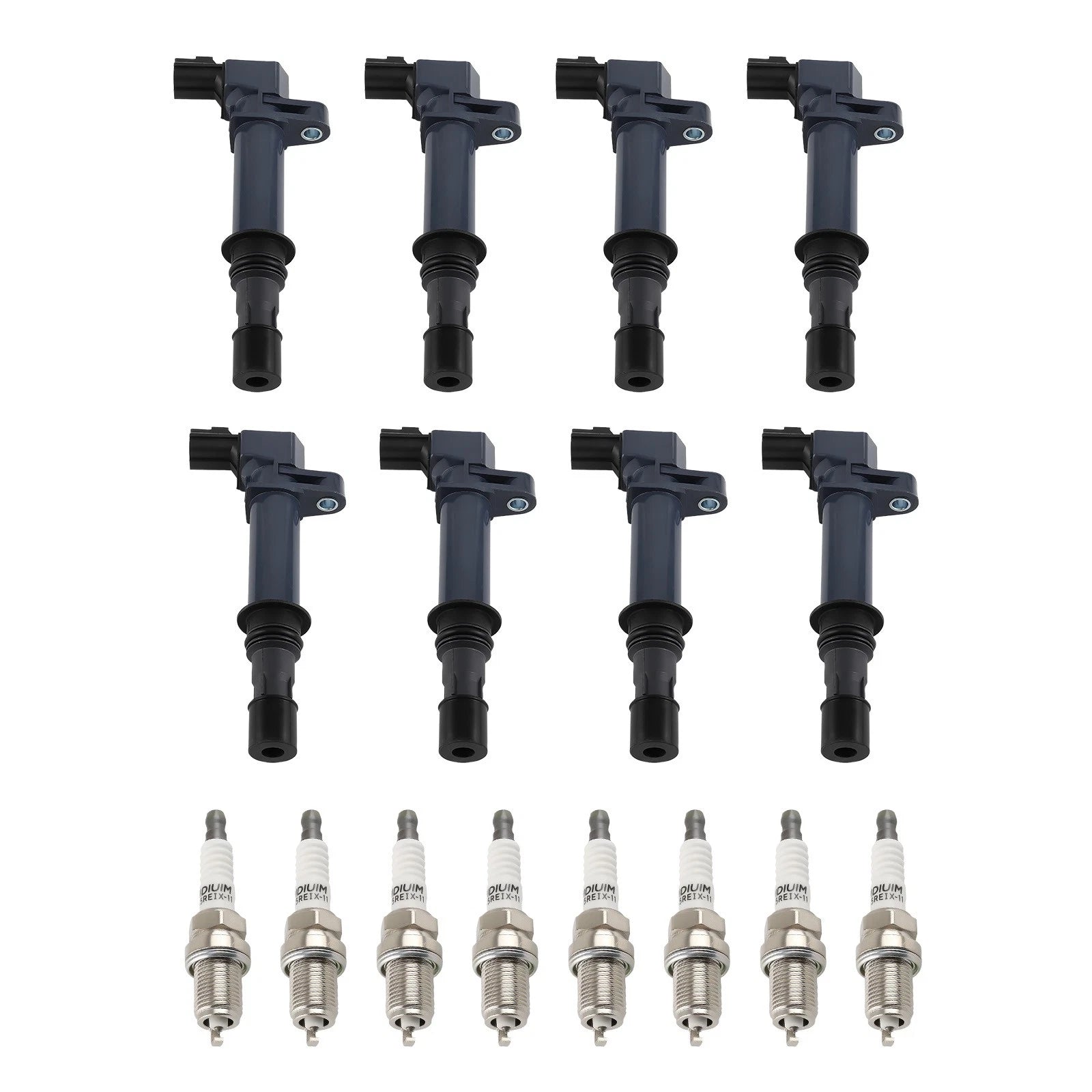 Pack of 8 Ignition Coil + Spark Plug for Jeep Commander 4.7L V8 (2006–2007) UF270