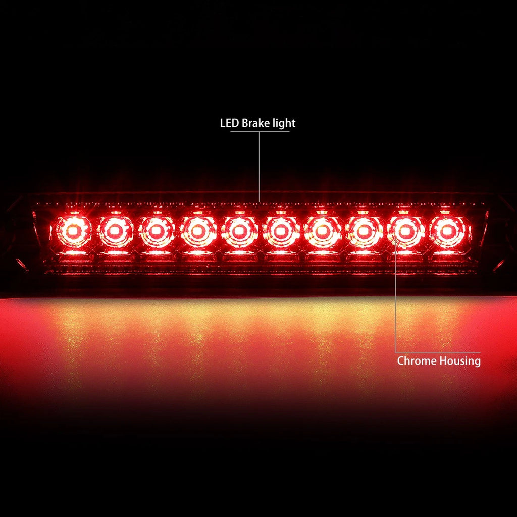 Full LED Third Brake Light for Jeep Commander (2006–2010) Chrome