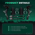 Set of 2 Front Tie Rod Ends for Nissan Altima (2007–2012) ES800357 ES800358 EV800356
