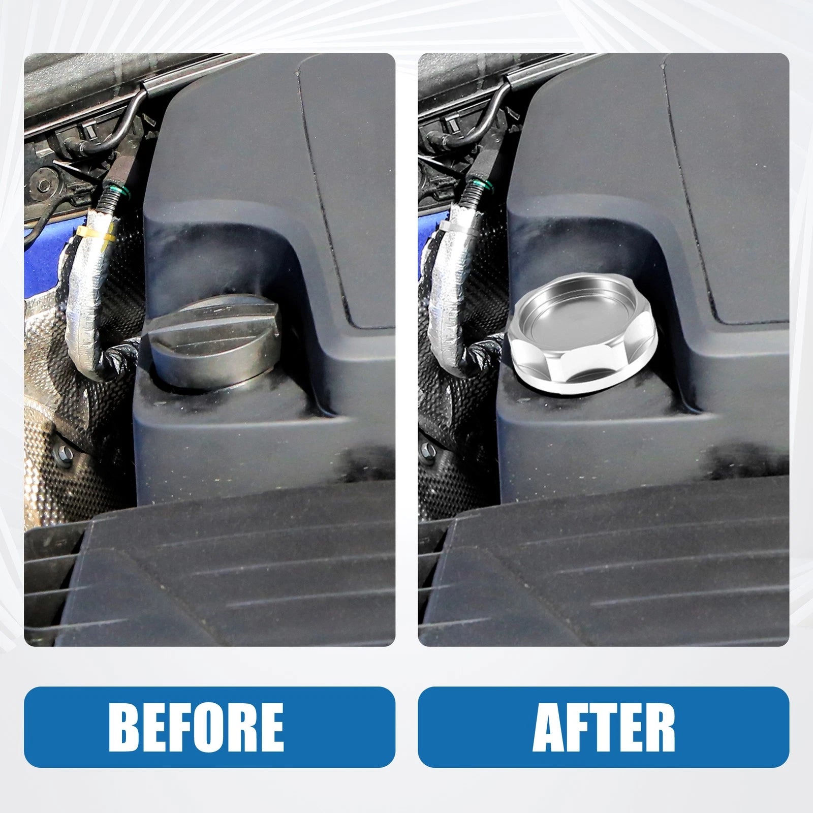 Oil Filler Cap for Honda (Engine Modified, Silver Tone)